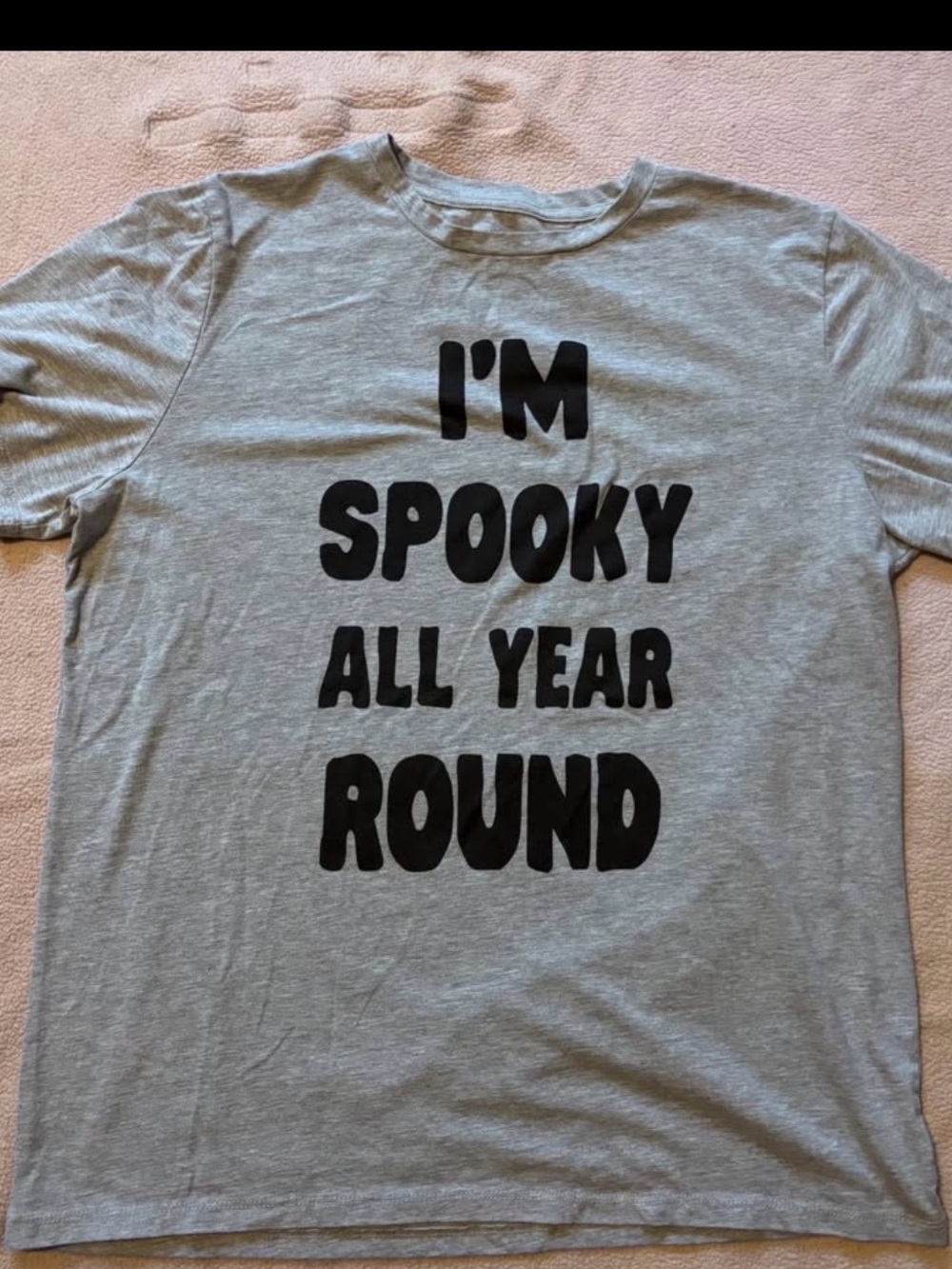 Gray 'I'm Spooky All Year Round' Graphic Tee